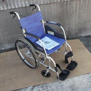 TS-24-0219-01 【カワムラサイクル】 洗浄整備済自走式車椅子 ふわりす 【KF22-40SB】の画像4