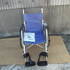 TS-24-0219-01 【カワムラサイクル】 洗浄整備済自走式車椅子 ふわりす 【KF22-40SB】の画像1
