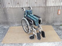 TS-24-0315-01　　　カワムラ自走式車椅子BMJ-22-45（レッグサポートなし、キズ有）_画像10