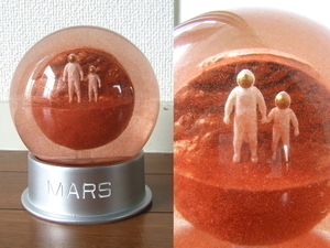 新品/定価8,000円☆MARS DUST GLOBE☆火星スノードーム　宇宙 惑星 砂の嵐 砂嵐 親子マーズダストグローブbeams ideaオブジェ置物ガラス製