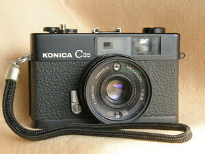 コニカ　KONICA　C35　black（動作確認・モルト交換済）