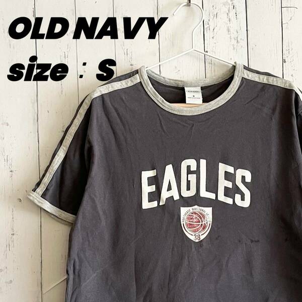 OLD NAVY オールドネイビー　アメカジ　カジュアル　古着　プリント半袖プルオーバー　Sサイズ　Tシャツ 半袖 クルーネック 半袖Tシャツ 