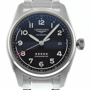 ロンジン LONGINES L3.810.4.53.6 スピリット 自動巻き メンズ 美品 箱・保証書付き O#129025の画像1