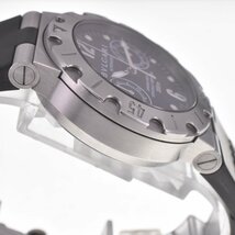 ベルト訳あり ブルガリ BVLGARI SCB38S ディアゴノ スクーバ クロノグラフ 自動巻き メンズ Q#130040_画像4