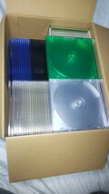 CD・DVD・BDケース（厚さ5mm）１００枚＋α　色混在 _画像1