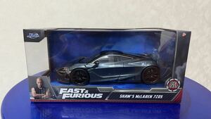 新品 1/24 Jada toys FAST&FURIOUS ワイルドスピード　 Shaw's McLAREN 720S w25×H 11×D13