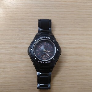 T★1円〜中古品 CASIO カシオ MSG-3000CBJ Baby-G G-ms 黒ピンク 動作品