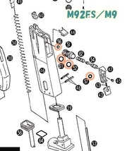WA セットB M92FSパーフェクトバージョン M9ハートロッカー 放出バルブ用Oリング ウエスタンアームズ ガスガン ガスブロ_画像2