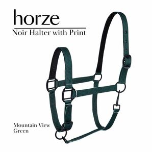 馬　無口　乗馬用品　ホルター　頭絡　HORZE　乗馬 グリーン 緑 馬術 ポニー