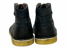 4/EU製【キッカーズ (Kickers)】新品 編み上げ本革レザー 黒系ブーツ 23.5cm前後/36サイズ/ソフトレザー USED加工品 モックトゥー/_画像5