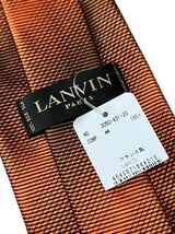 105【送料無料/新品】LANVIN/ランバン　レンジメンタル柄　オレンジ系 /入学式 卒業式 結婚式、二次会、ビジネス_画像3