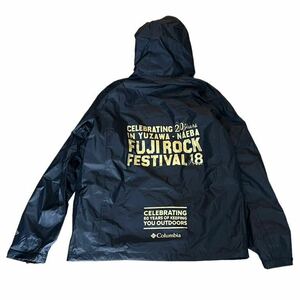 【新品】 フジロック コロンビア 2018 ジャケット フルジップパーカー黒　Lサイズ　Columbia