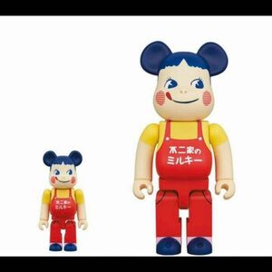 BE@RBRICK 100% 400% ホーロー看板 ペコちゃん ベアブリック　新品未開封