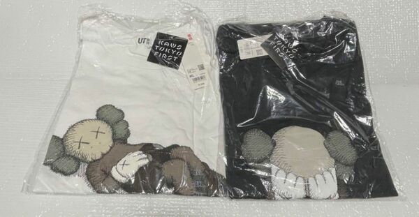 UNIQLO × KAWS コラボTシャツ　4XL 黒　白　セット　新品未開封