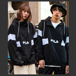 人気色ブラック【FILA】 ナイロン切替アノラック肉チョモランマ Gero