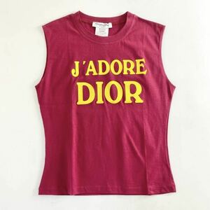 ◯ 45b11 《美品》 Christian Dior クリスチャン ディオール J'Adore Dior Ombre Sleeveless Top ジャドール タンクトップ 40 イタリア製