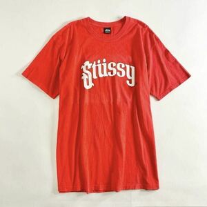 ◯ 51c3 STUSSY ステューシー 22SS Soda Tee XL レッド ロゴプリント Tシャツ カットソー 大きいサイズ コットン ストリート