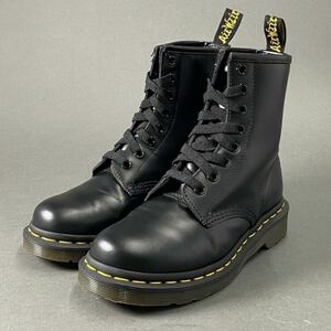 3c6 《美品》 Dr.Martens ドクターマーチン 8ホールブーツ US 5 ブラック レザー シューズ レースアップ 8eye boots