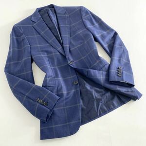 3C13 Brioni ブリオーニ 2B テーラードジャケット ウィンドペン ネイビー 48C メンズ