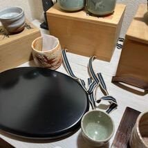 茶道具 鉄瓶 急須 茶器 ぐい呑み　湯呑み　茶托　セット　No.3_画像6