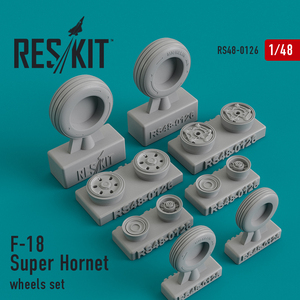 ◆◇RESKIT【RS48-0126】1/48 F-18E/F/Gスーパーホーネット ホイール＆タイヤ◇◆　　