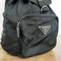 PRADA LOGO NYLON RUCK SUCK MADE IN ITALY/プラダロゴナイロンリュックサック_画像4