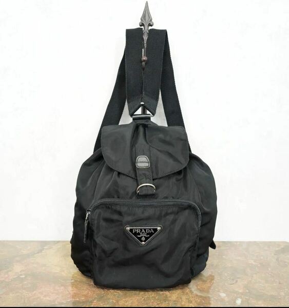 PRADA LOGO NYLON RUCK SUCK MADE IN ITALY/プラダロゴナイロンリュックサック