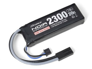 Noir Snipe Master LiHV 7.6V 2300mAh 20C ミニS互換サイズ 電動ガン用充電式リポバッテリー GFG954　ネコポス送料無料