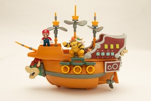  super Mario figure collection figure attaching DX Play set kpa battleship FPS-005 free shipping new goods 