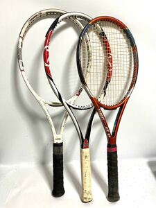 1円〜 硬式テニスラケット まとめ BRIDGESTONE ブリヂストン V02 Wilson ウィルソン ksixone lite GOSEN TARGET ACE95 現状品 ジャンクy-01