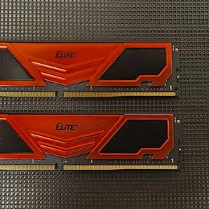 Team DDR4 3200Mhz PC4-25600 32GBx2枚（64GBkit） デスクトップ用メモリ Elite Plus シリーズの画像1