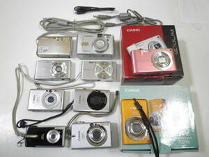 【1円】～１０台◆Canon IXY●SONY●PENTAX●Nikon●CASIO●動作不明