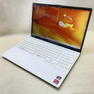 ▲ 富士通 ノートパソコン LIFEBOOK AH51/F1 FMVA51F1WG AMD Ryzen 7 5700U SSD500GB メモリ8GB 動作確認 一部破損 現状品 ▲ R13183