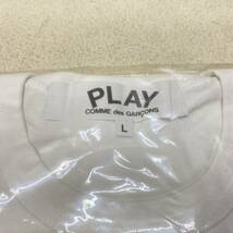 ▲未使用未開封品 COMME des GARCONS コムデギャルソン 半袖 Tシャツ PLAY レディース Lサイズ ハート ▲ G13271_画像2