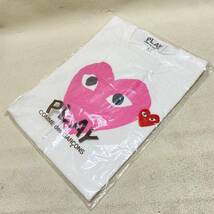 ▲未使用未開封品 COMME des GARCONS コムデギャルソン 半袖 Tシャツ PLAY レディース Lサイズ ハート ▲ G13271_画像1