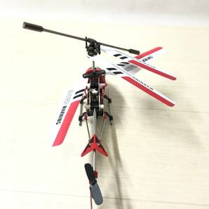 △ SYMA RCメタルヘリ 3ｃｈ 赤外線コントロール ラジコンヘリ コントローラー通電のみ確認 動作未確認 おもちゃ ホビー 現状品 △N72923の画像3