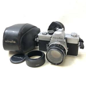 ♪minolta ミノルタ SRT101 フィルムカメラ レンズ MC ROKKOR-PF 1:1.7 f＝55mm シャッター確認済 ジャンク品♪R23153