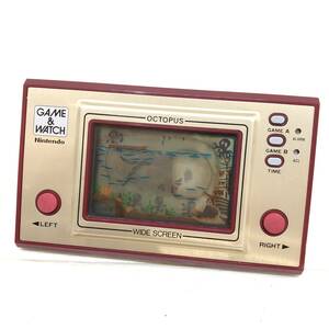 △ 送料一律185円 任天堂 Nintendo ゲームウォッチ GAME&WATCH オクトパス OCTOPUS OC-22 ゲーム レトロ ジャンク品 △N72958