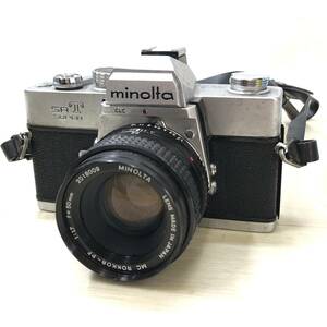 ♪minolta ミノルタ SRT SUPER 一眼レフカメラ フィルムカメラ MC ROKKOR-PF 1:1.7 f＝50mm シャッター確認済 ジャンク品♪R23159