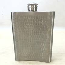 ♪Oriental Pewter オリエンタルピューター スキットル ボトル ウイスキー キャンプ 水筒 酒器 現状品♪H23270_画像3