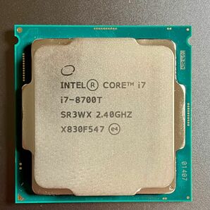 確認済良品 Intel Core i7-8700T 2.40GHz TDP35w