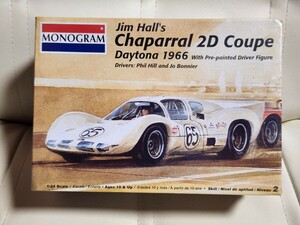 1/24　MONOGRAM モノグラム　Jim Hall's Chaparral 2D Coupe Daytona 1966　シャパラルクーペ　当時物　未開封品　ビニール付