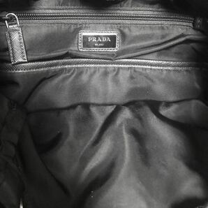 確実正規品 PRADA 2VZ135 2017年9月22日購入 プラダ バックパック ナイロン リュック サフィアーノ 黒 ブラック テスートの画像5