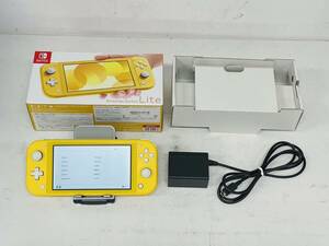 Nintendo Switch Lite イエロー 箱 充電器 内箱 有 動作確認済み W-1