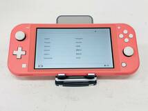 Nintendo Switch Lite コーラル 箱 充電器 内箱 有 動作確認済み W-8_画像2