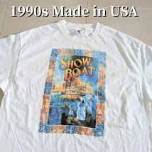 USA製 SHOW BOAT ミュージカル　Tシャツ XL シングルステッチ　アート　ムービー　映画_画像1