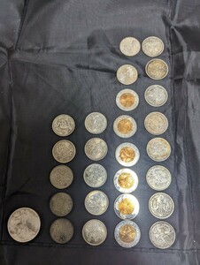 アメリカハーフダラー銀貨ウォーキングリバティ、小型鳳凰50銭銀貨、稲100円銀貨、造幣局銀貨、オリンピック記念100円銀貨、鳳凰100円銀貨