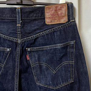 W32 USA製 LEVIS リーバイスLVC 501XX デニムパンツ 47501-0117 アメリカ製 ビンテージ 40s復刻 ジーンズ 革パッチ レザー 片面 4420 レア