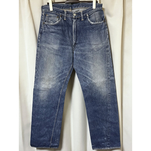 W33.5 50s USA製ビンテージ オリジナル リーバイス 501ZXX デニムパンツ LEVIS ジーンズ 501XX 革レザー ビッグE 50年代 珍品 黄耳 リペア