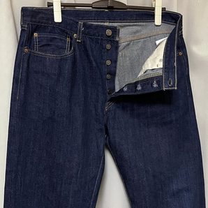 濃紺 W38 日本製LEVIS リーバイスLVC 66501-0135 501XX 501 ダブルネーム ビッグE デニムパンツ ジーンズ ビンテージ復刻 L34 2021年製3015の画像8